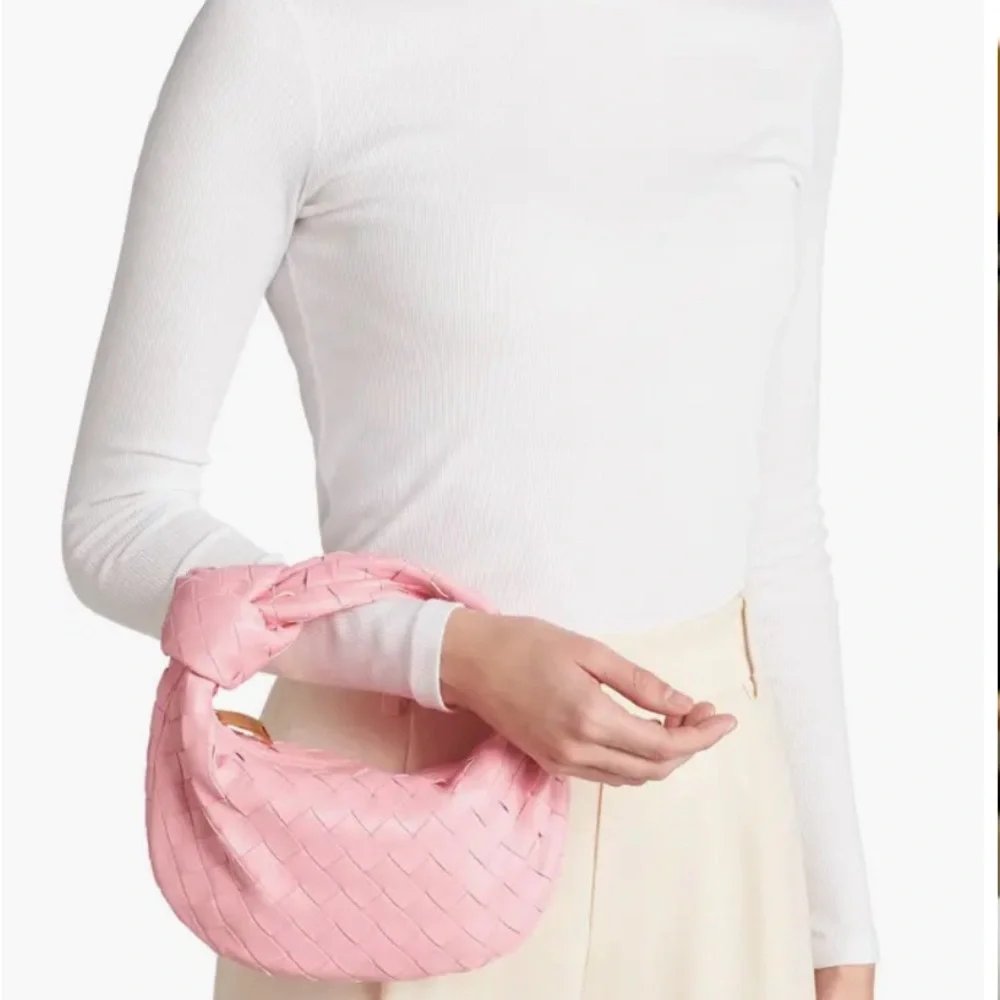 Bottega Veneta pink Mini Jodie Leather Hobo